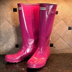 Women Pink Hunter Boots